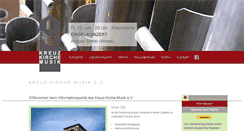 Desktop Screenshot of kreuz-kirche-musik.de